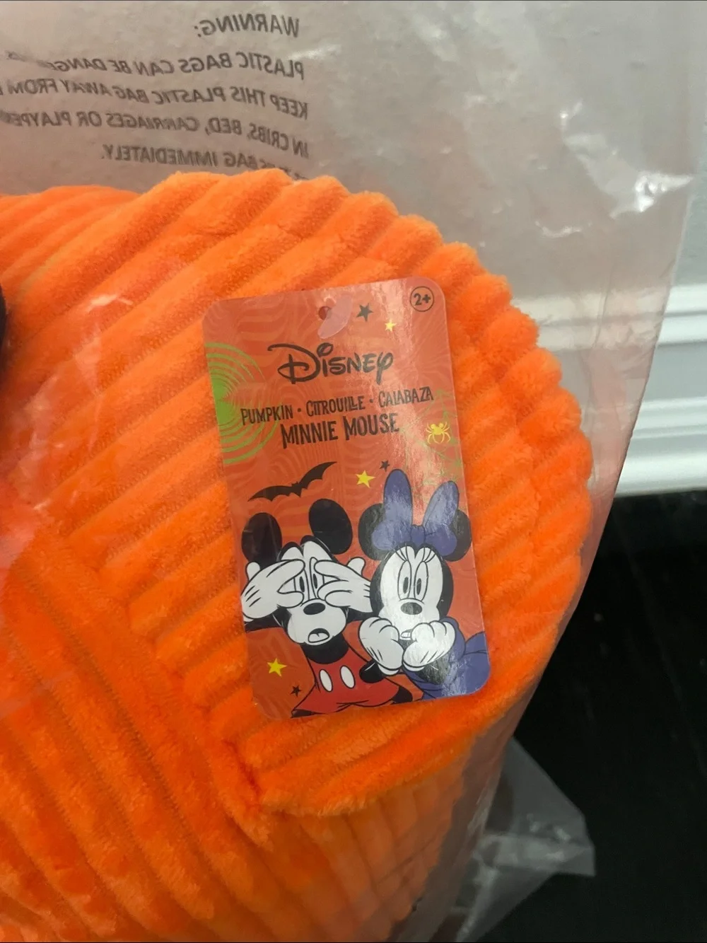 Disney Halloween Minnie Pumpkin Plush